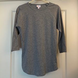 LuLaRoe Randy. Size Small. Dark gray with slight golden shimmer on sleeves.